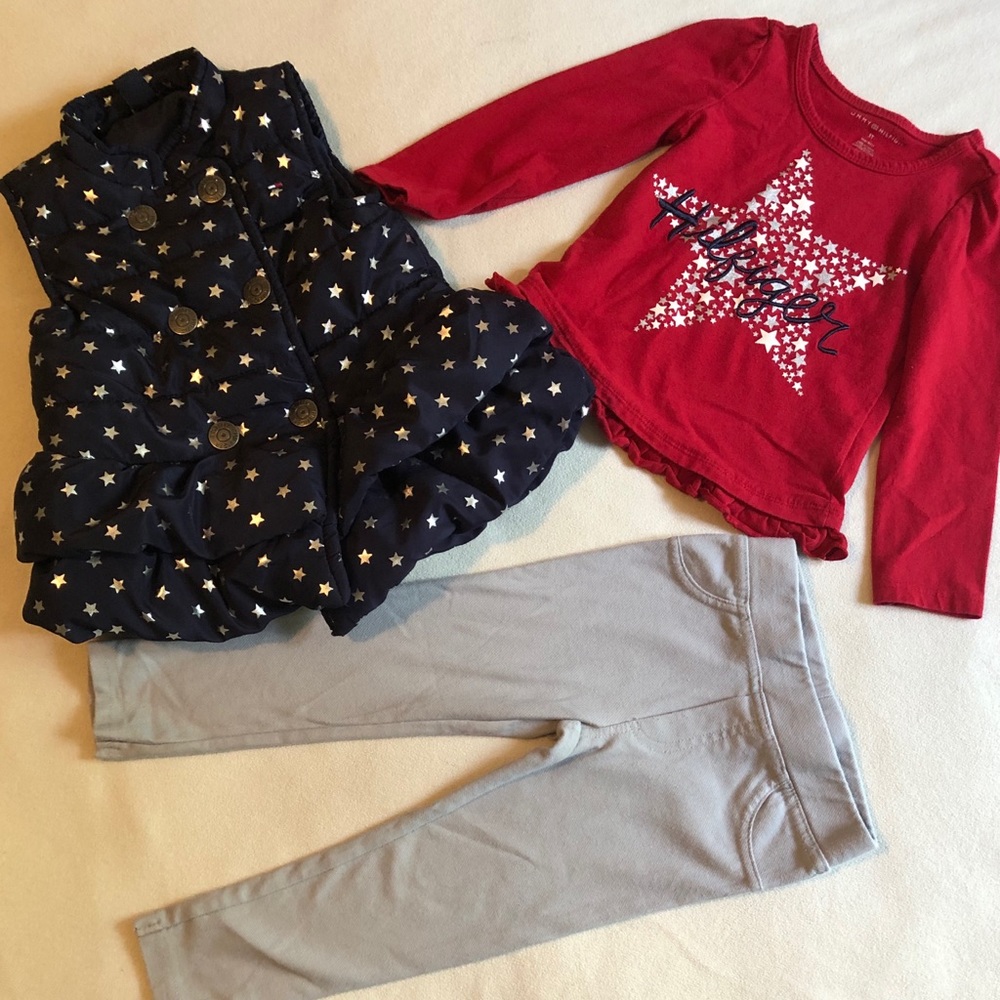 🚨 SOLD 🚨 3 PCS Tommy Hilfiger Outfit 4 Girls